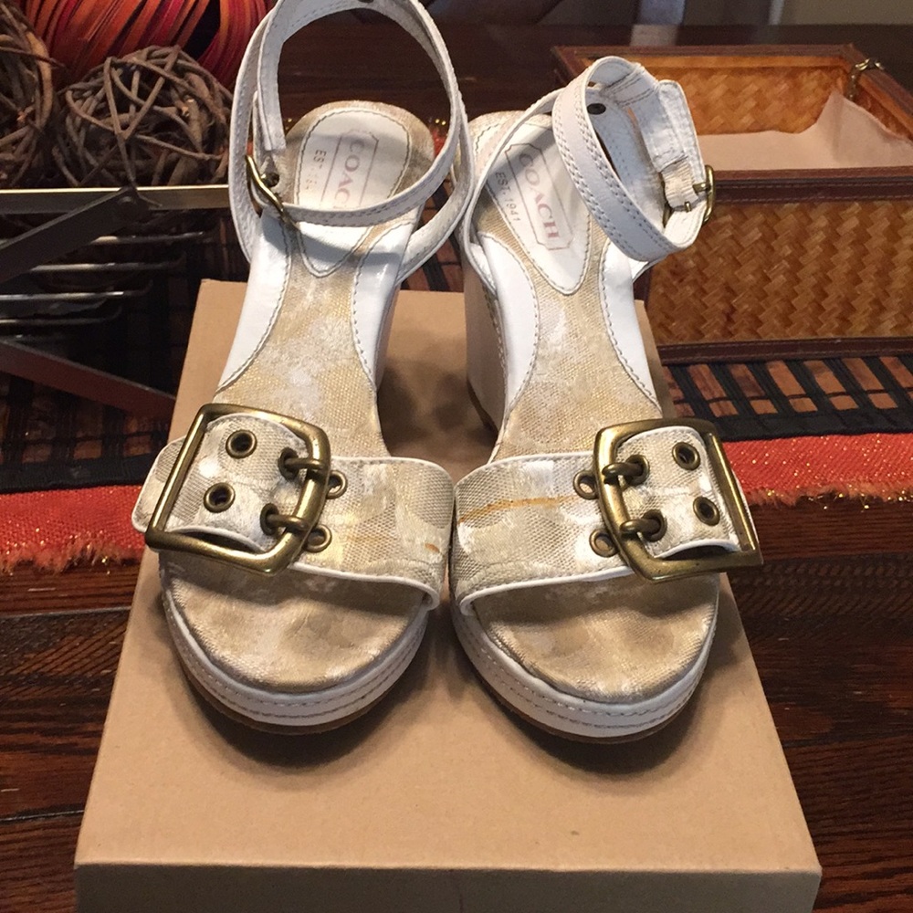 Coach Wedge Sandals - Picture 2 of 5